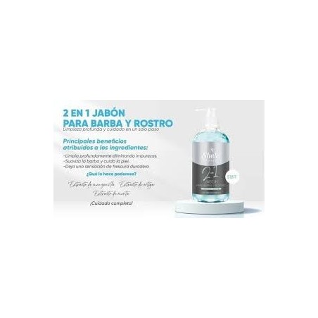 2 en 1 Jabón para Barba y Rostro 250ml