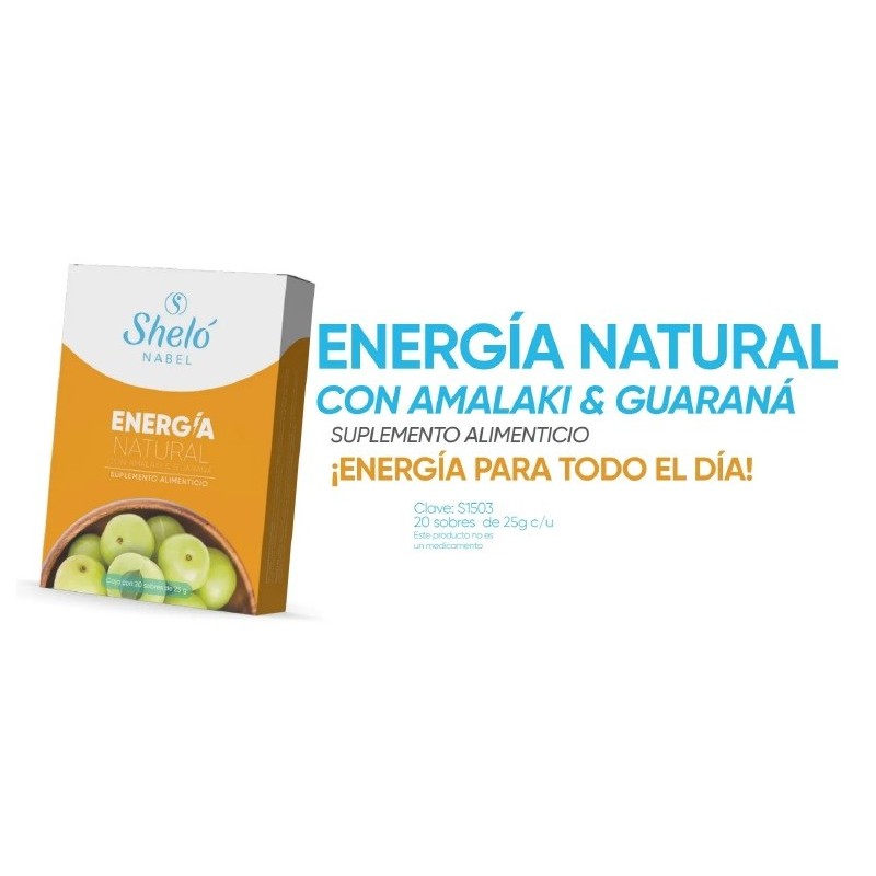 Energía Natural Con Amalaki Y Guaraná 20 sobres de 25g c/u